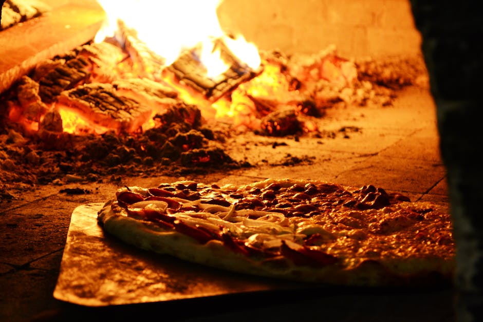 The wood-fired oven at Forno